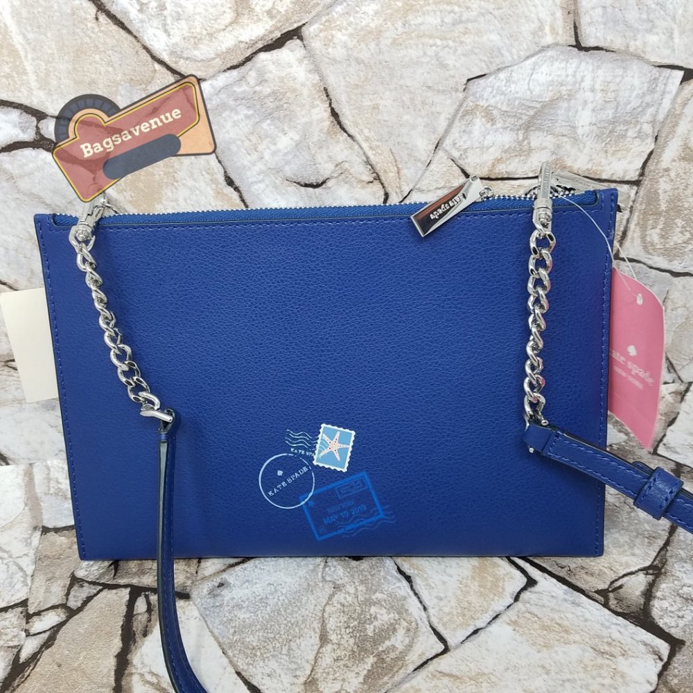 Bon Voyage Off The Grid Postcard Letter Crossbody Bag Novelty Purse Kate Spade - Picture 9 of 11